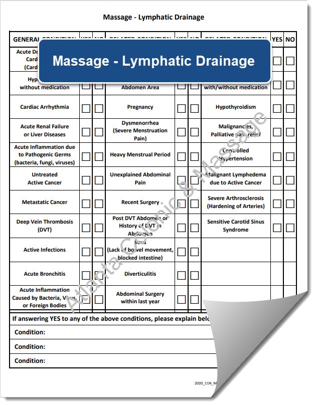 Massage - Lymphatic Drainage